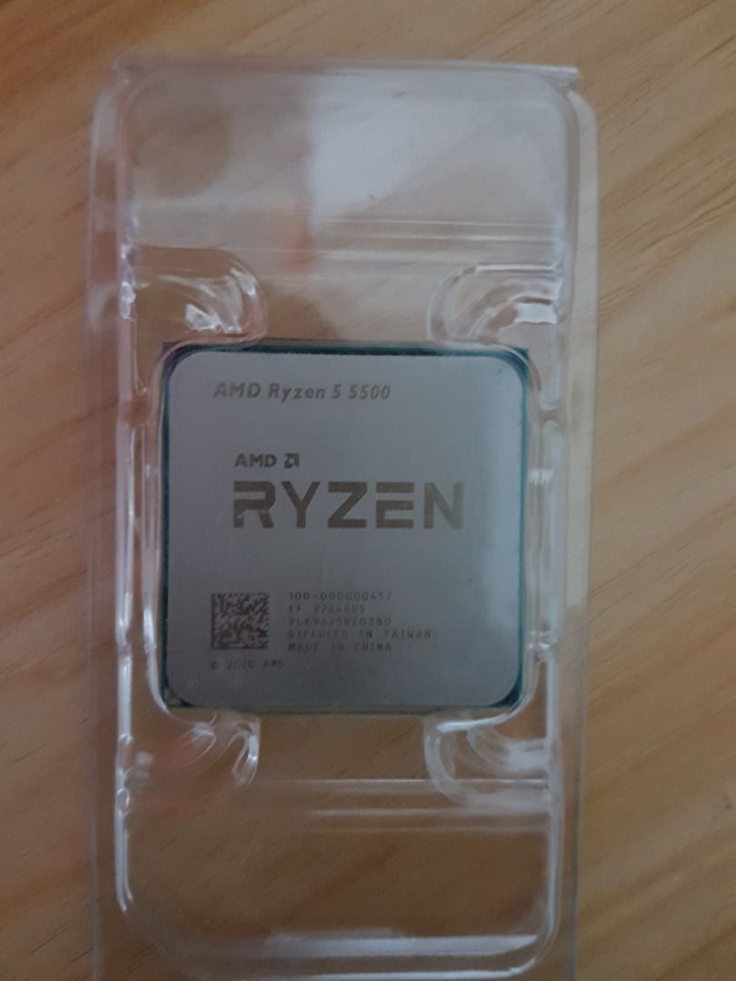 Processor - AMD Ryzen 5 5500 (6 Cores 12 Threads) Tray Type, Computers ...