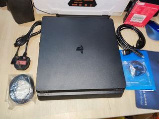 PS4 SLIM 1TB + Complete Box & Accessories+ 2Games