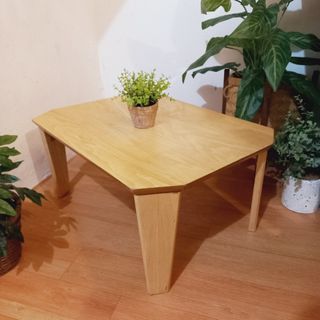 Small wooden folding center table coffee table