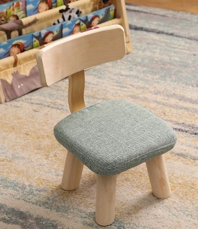 SMALL WOODEN OTTOMAN STOOL KIDS BACK SUPPORT WOODEN STOOL WITH CUSHION STEP STOOL FOR KIDS TODDLERS Babies Kids Baby Nursery Kids Furniture Kids Tables Chairs on Carousell