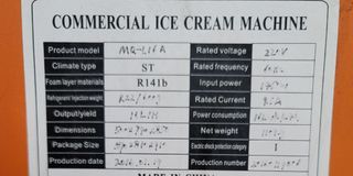 SOFT ICE CREAM MACHINE SINGLE
