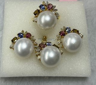 South Sea Pearls  & Precious Stones gold and diamonds