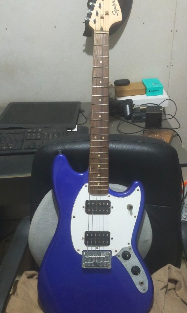 Squier Mustang by Fender (Category: Musical Instruments) located in Quezon City. Submitted by hobbyton74 (Listing ID 1299559121, Image 1). Description: Squier Mustang for sale Crafted in Indonesia purchased in 2019 at JB Music Store. used only once sa gig then usually practice lang sa house. stored in a gig bag most of the time. include ko na rin for free yung: 1 pc Kokko distortion pedal (no box and power cable) 2 pcs guitar cable 1 pc gig bag 1