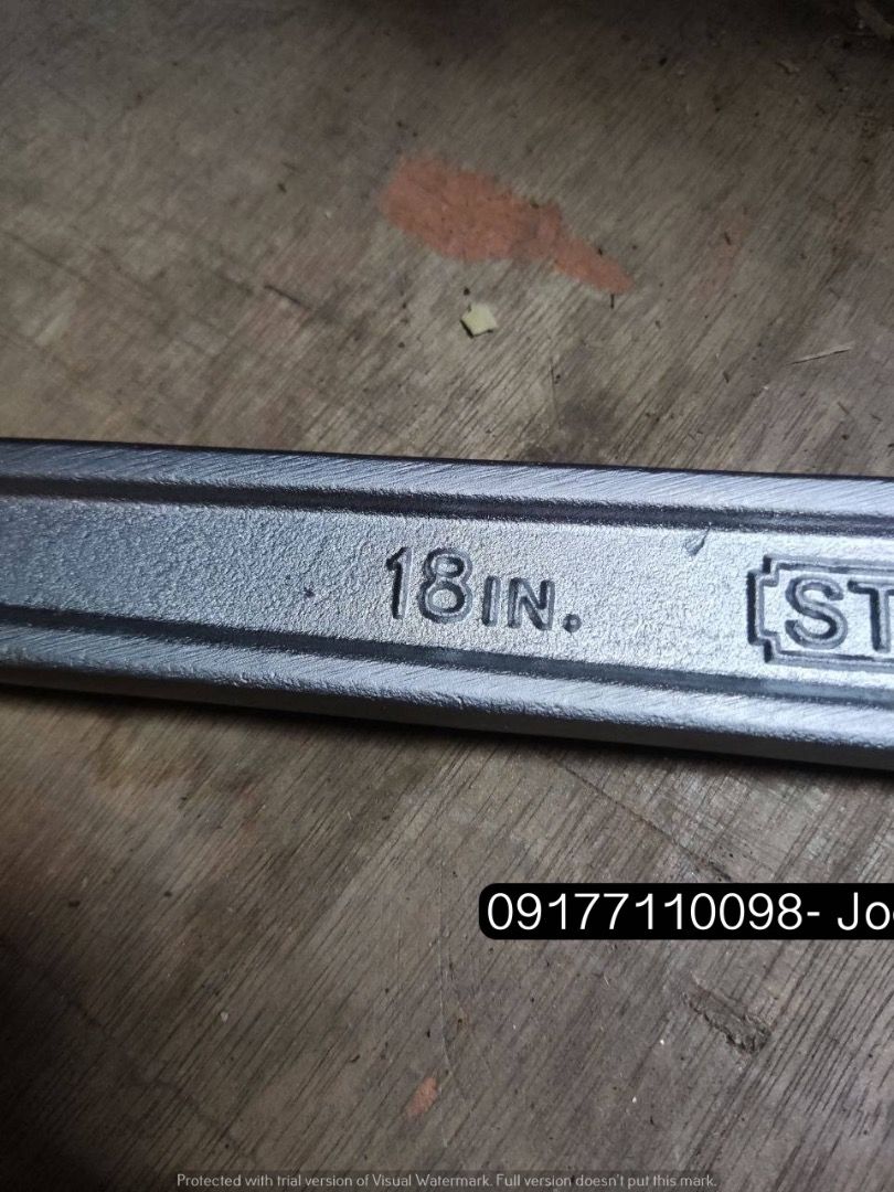 STANLEY ADJUSTABLE WRENCH (Category: Construction Tools & Equipment) located in Manila. Submitted by joeyroque09 (Listing ID 1299526652, Image 3). Description: Stanley Adjustable Wrench Specs: 18” .