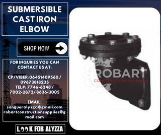 SUBMERSIBLE CAST IRON ELBOW
