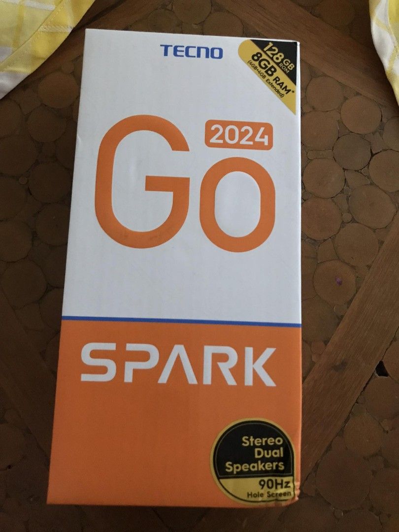 Techno Go Spark 2024 (Category: Android Others) located in Makati City. Submitted by ohmygmarie (Listing ID 1299529787, Image 2). Description: TECHNO SPARK GO 2024 8GB + 128GB 13mos TECNO warranty Full specs: Display: 6.6"HD+Hole Composite Material: 163.69x75.6x8.55mm Camera: Front (8MP) / Front Dual Flash Rear: 13MP+AI-CAM (Rear Dual Flash) Connectivity: GPS, Wifi, BT, FM, OTG Sensor: Software Gyroscope, Side Fingerprint Battery Capacity: 500mAh