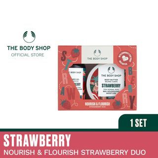 The body shop nourish & flourish strawberry duo