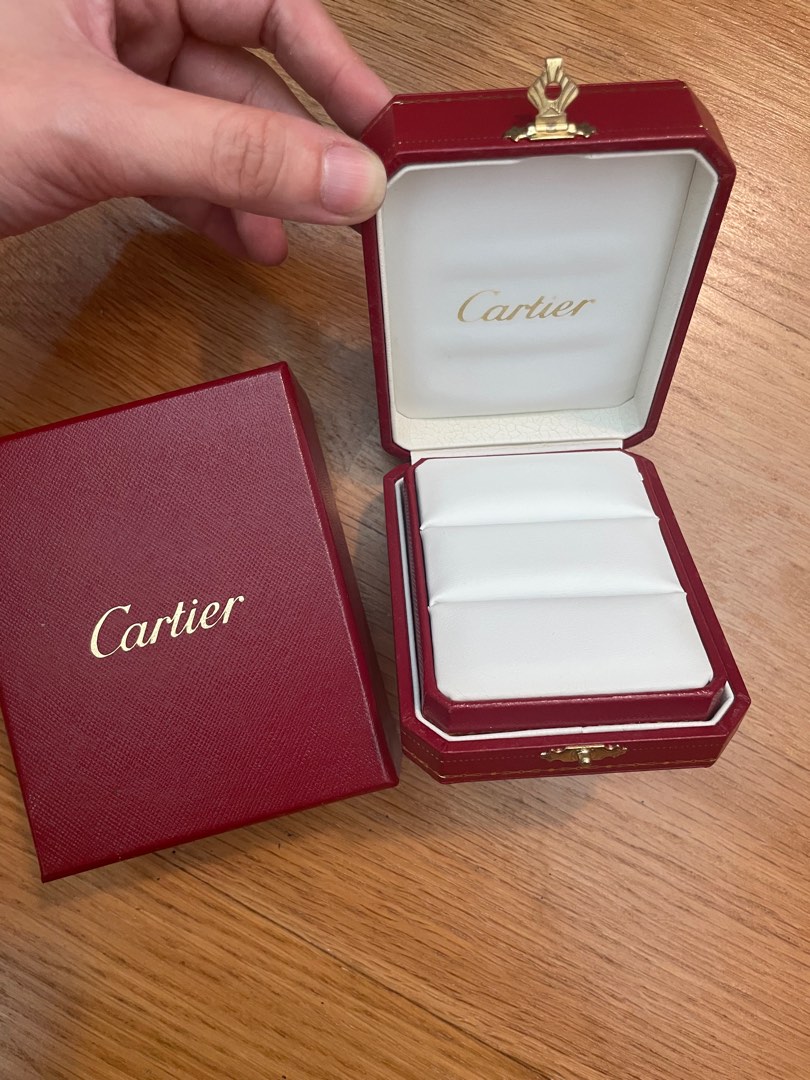 Unused cartier double ring original box Luxury Accessories on Carousell