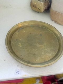 Vintage Brass Copper Silver Trays