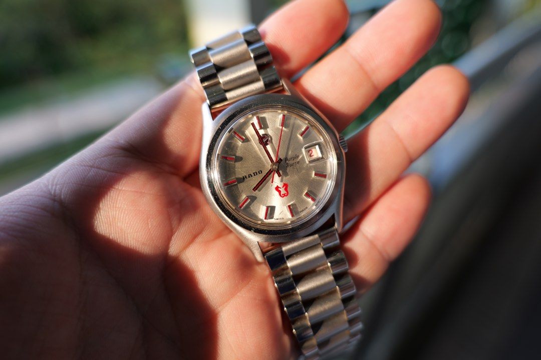 Vintage Rado Purple Horse Automatic Watch Luxury Watches on Carousell