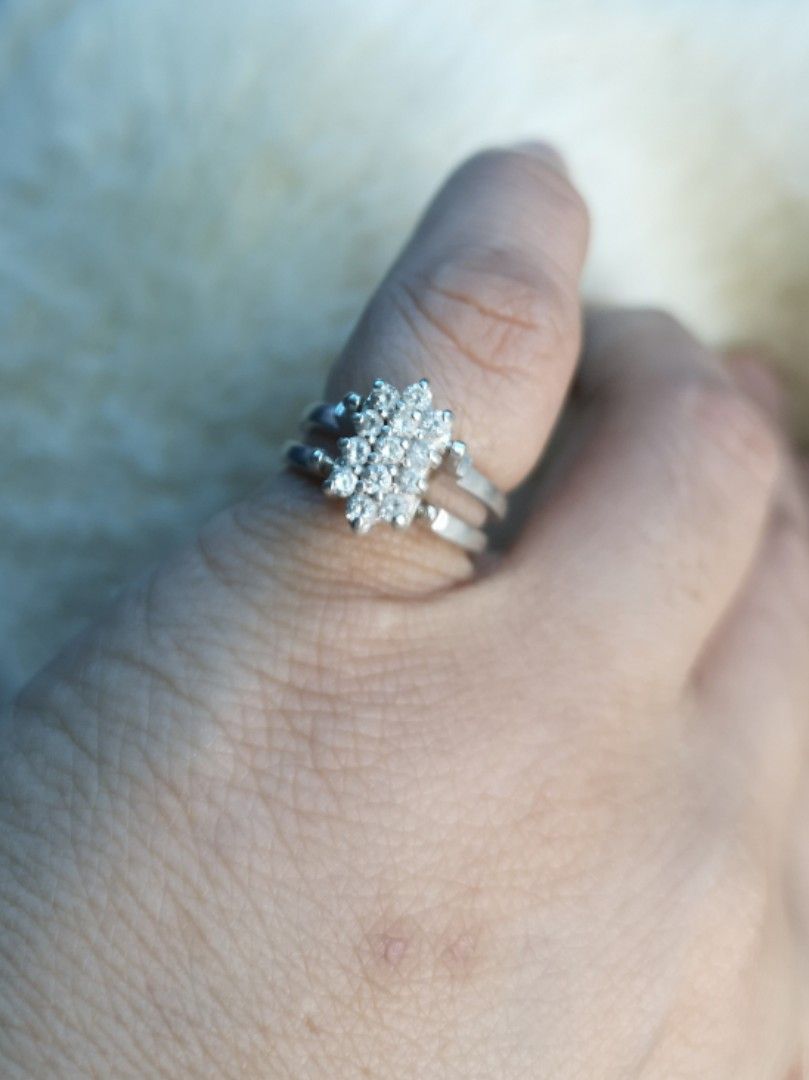 Vintage unique Russian diamond sterling silver double ring, size 5 (Category: Rings) located in Manila. Submitted by clovergold888 (Listing ID 1299619542, Image 3). Description: Vintage unique Russian diamond sterling silver 925 ring, size 5..beautiful and elegant.. Very unique and rare.
