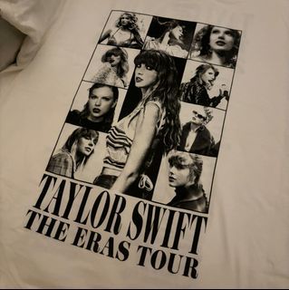 White Taylor Swift Eras Tour Shirt