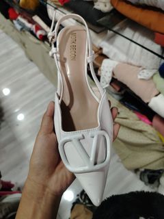 white Valentino inspired sandal
