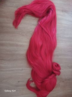 100 cm red wig