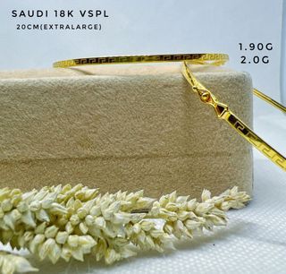 18K Saudi Gold Bangle Assorted