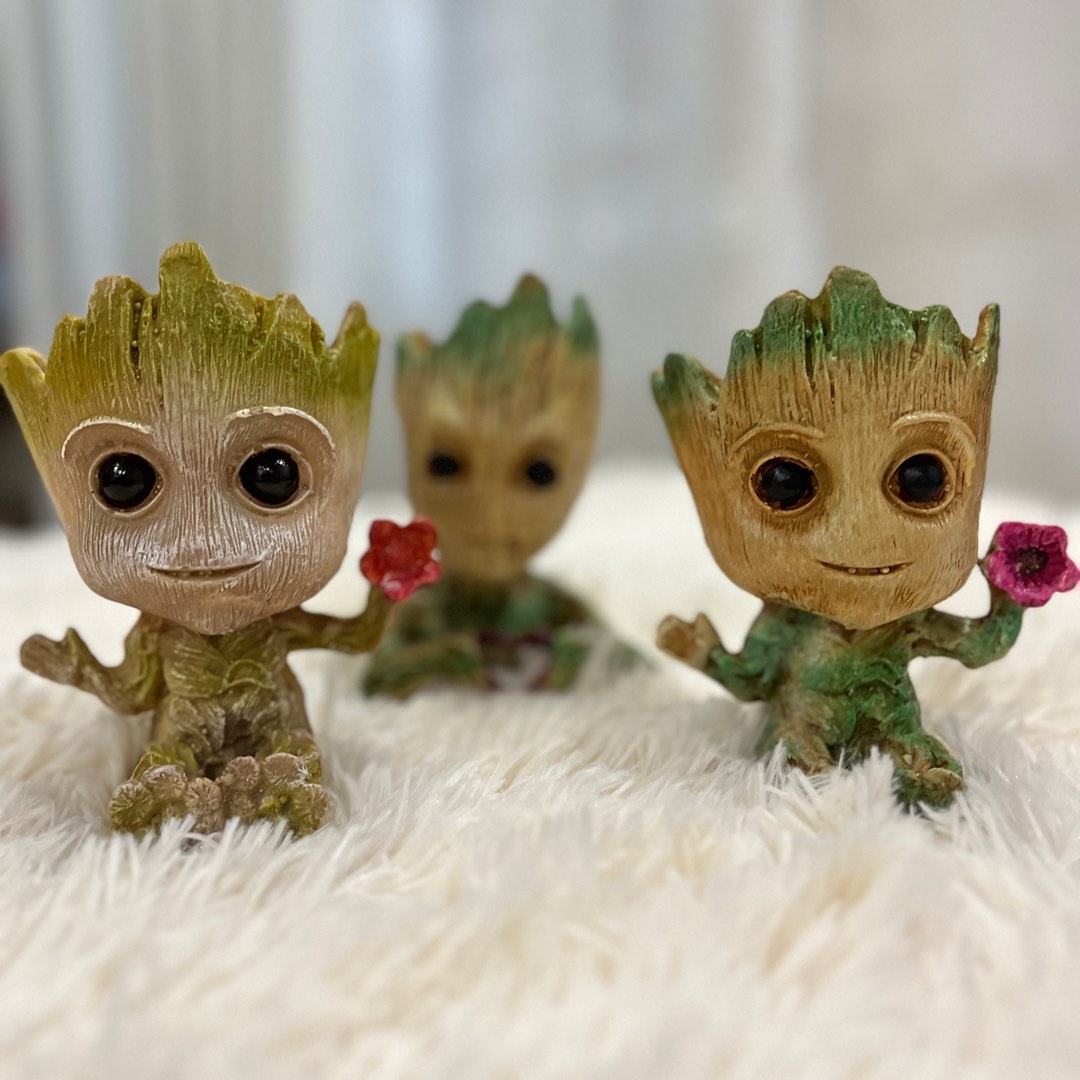 3 pc Cute Groot Mini Pot, Furniture & Home Living, Gardening, Pots ...