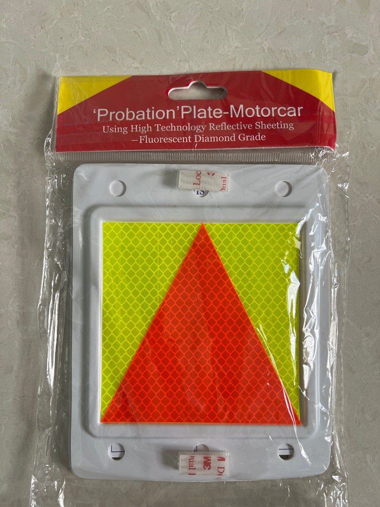 3M Probation Plate (Cars), Car Accessories, Car Plates on Carousell