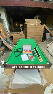 3x6ft Snooker Foldable Billiard Table