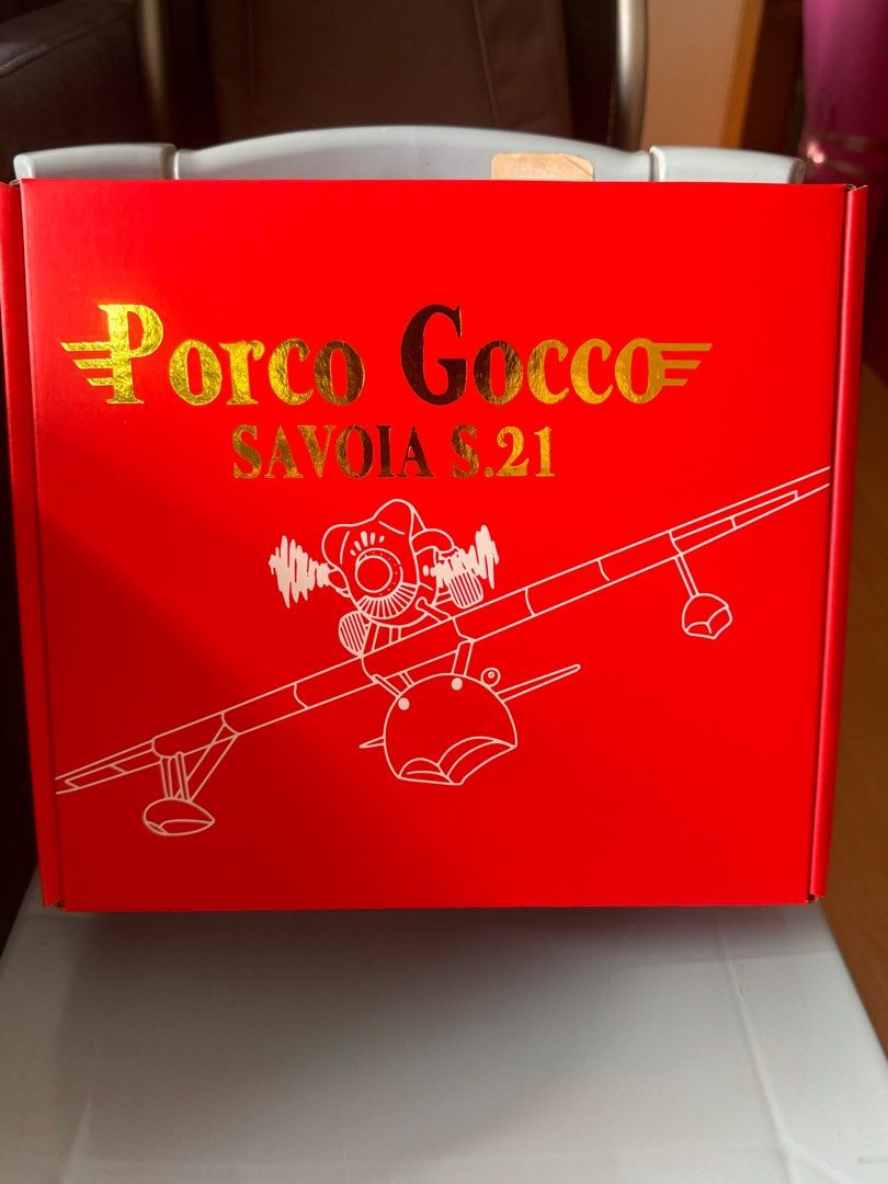 吉卜力紅豬飛機模型S.21 porco gocco SAVOIA, 興趣及遊戲, 玩具& 遊戲