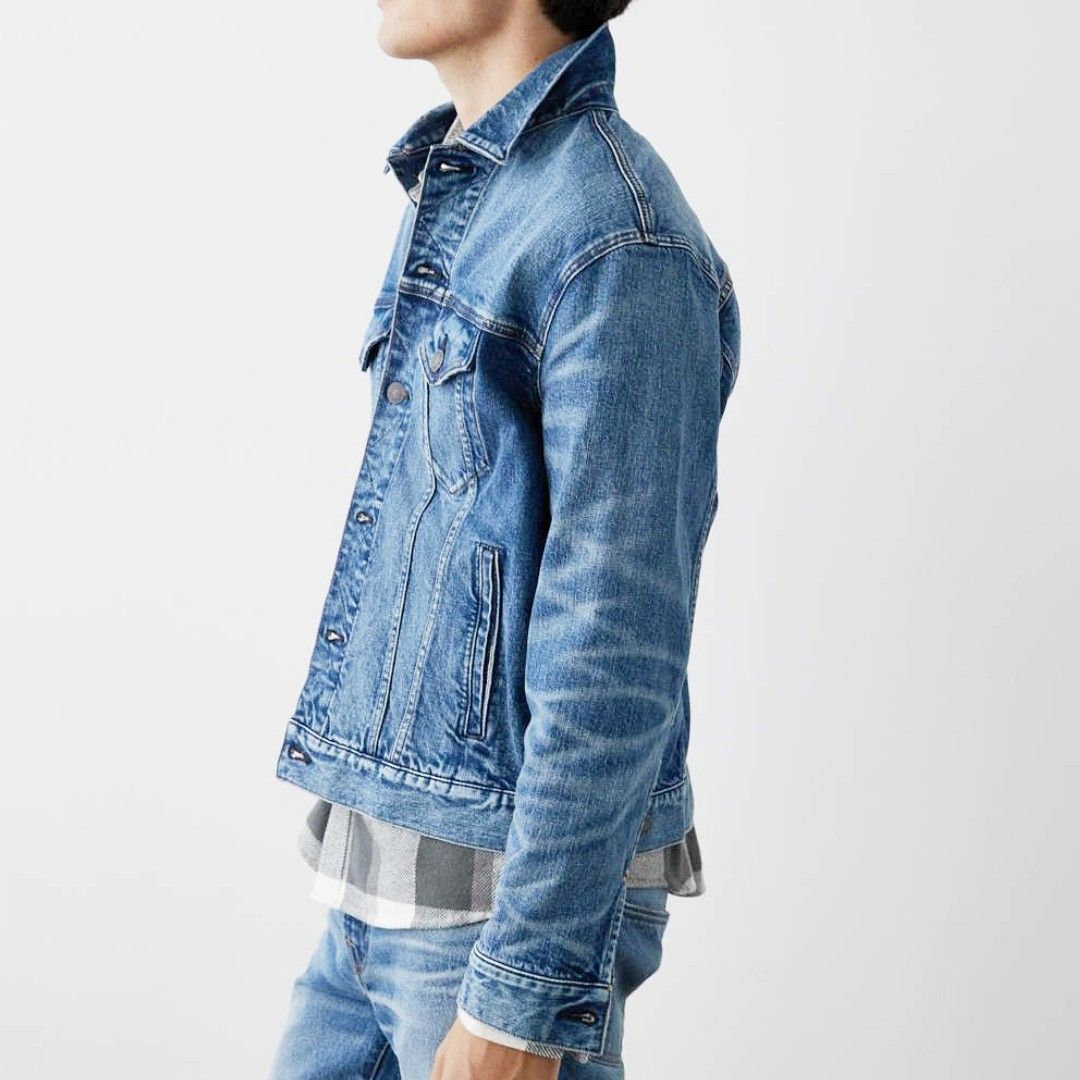 American eagle jean jacket mens shop
