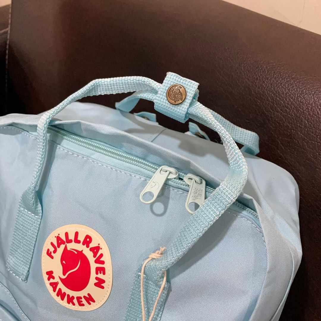 BAG FJALLRAVEN KANKEN BLUE MINT CLASSIC, Fesyen Wanita, Tas