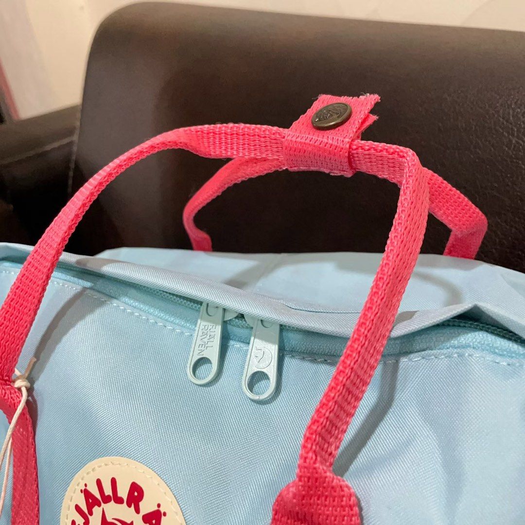 BAG FJALLRAVEN KANKEN BLUE MINT STRAP PINK CLASSIC Fesyen Wanita Tas Dompet di Carousell