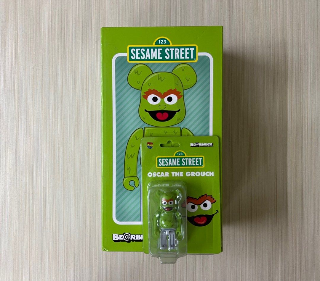 Bearbrick 初代Oscar the grouch 100% 400% set 芝麻街be@rbrick ...