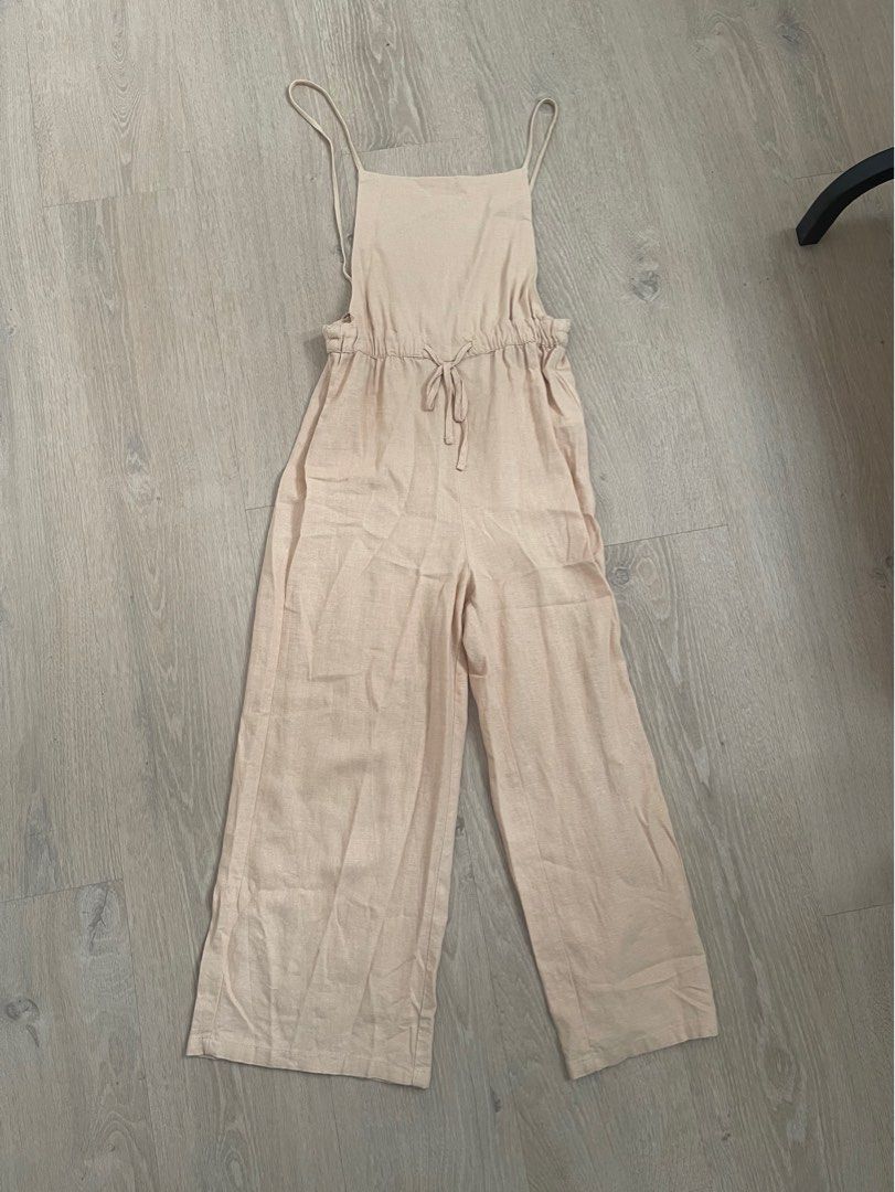 Bershka linen jumpsuit