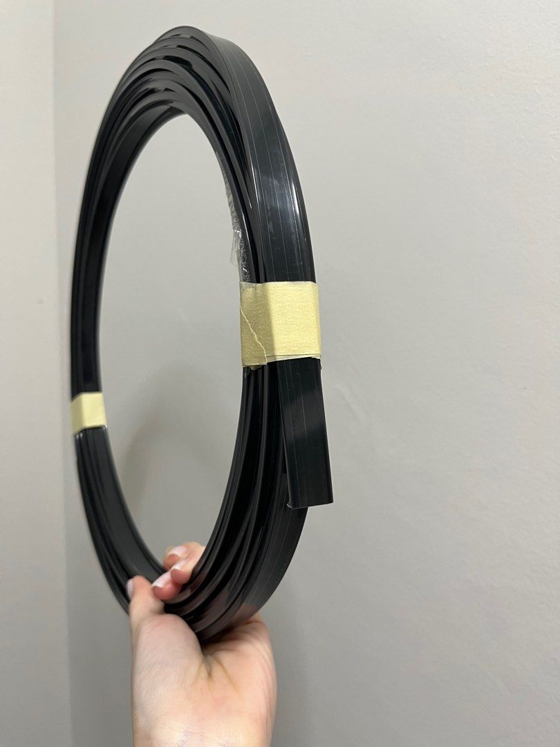 Black LED casing only 15mm, Furniture & Home Living, Lighting & Fans ...