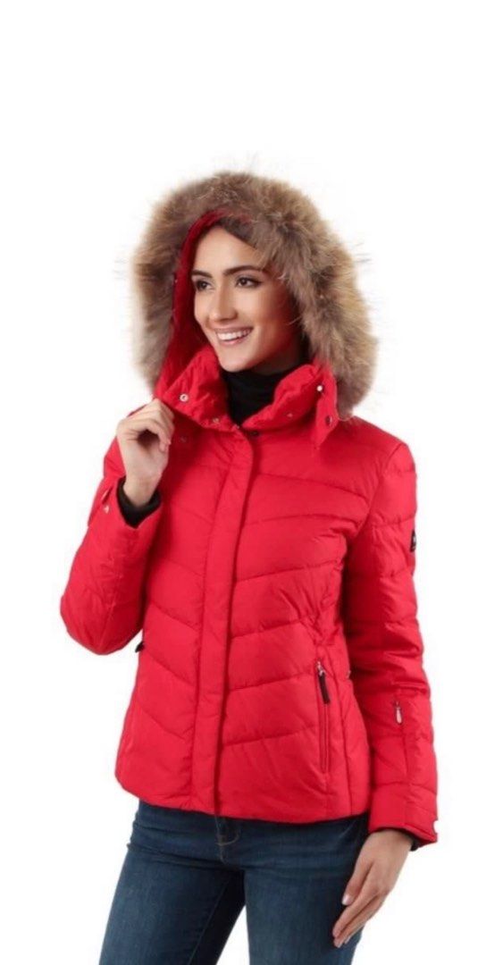 Bogner red Ski Down Jacket Women s Fashion Coats Jackets and Outerwear on Carousell