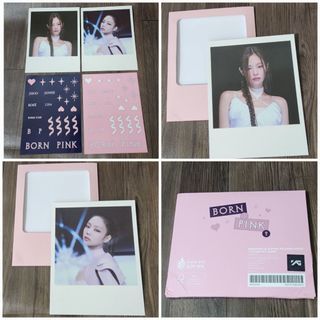 [BORNPINK] Blackpink Polaroid Photos + Stickers Set_Jennie