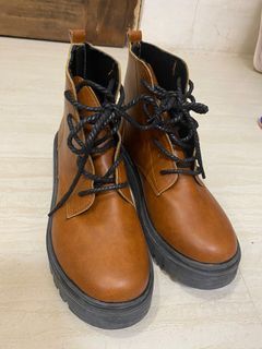 Brown Fashion Leather Boots