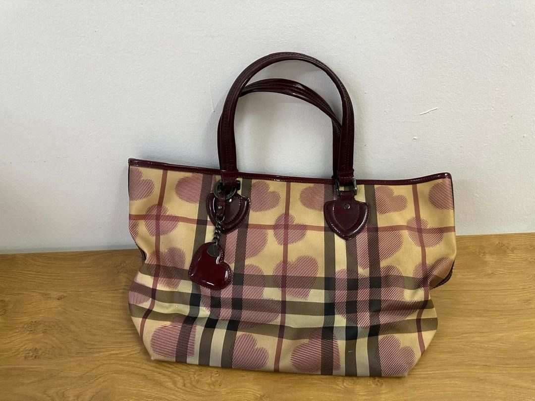 Burberry tote bag bordeaux 2025