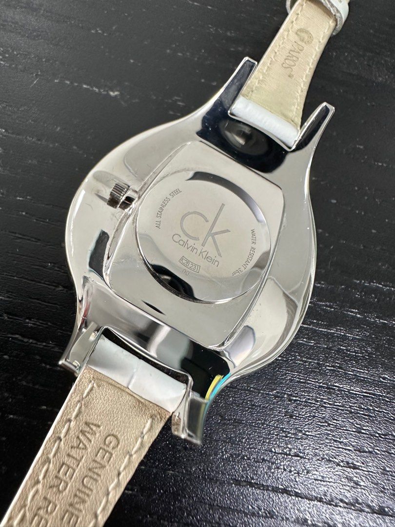 Big Calvin Klein Watch Womens Calvin Klein Accent Silver Dial
