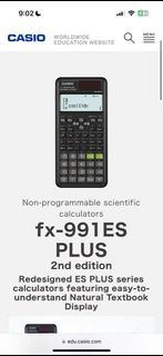 Casio FX 991ES PLUS (BARELY USED)