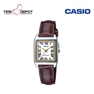 Casio LTP-V007L-7B2UDF Brown Leather Strap Watch For Women