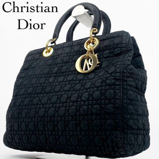 Christian Deal Lady Dior Cannage Tote Bag Black