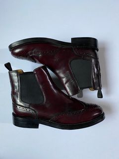 Church's Ketsby Brogues Boots Wine Red
