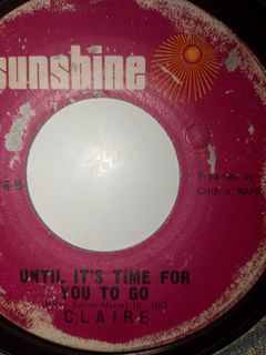 Claire De La Fuente - UNTIL IT'S TIME FOR YOU TO GO / MY HEART (OPM 45 rpm vinyl record  plaka)