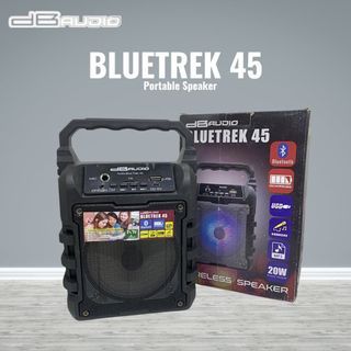 DBaudio Bluetrek 45 20 Watts Rechargeable Portable Wireless Speaker with USB/FM/Karaoke/Mp3/Micro SD