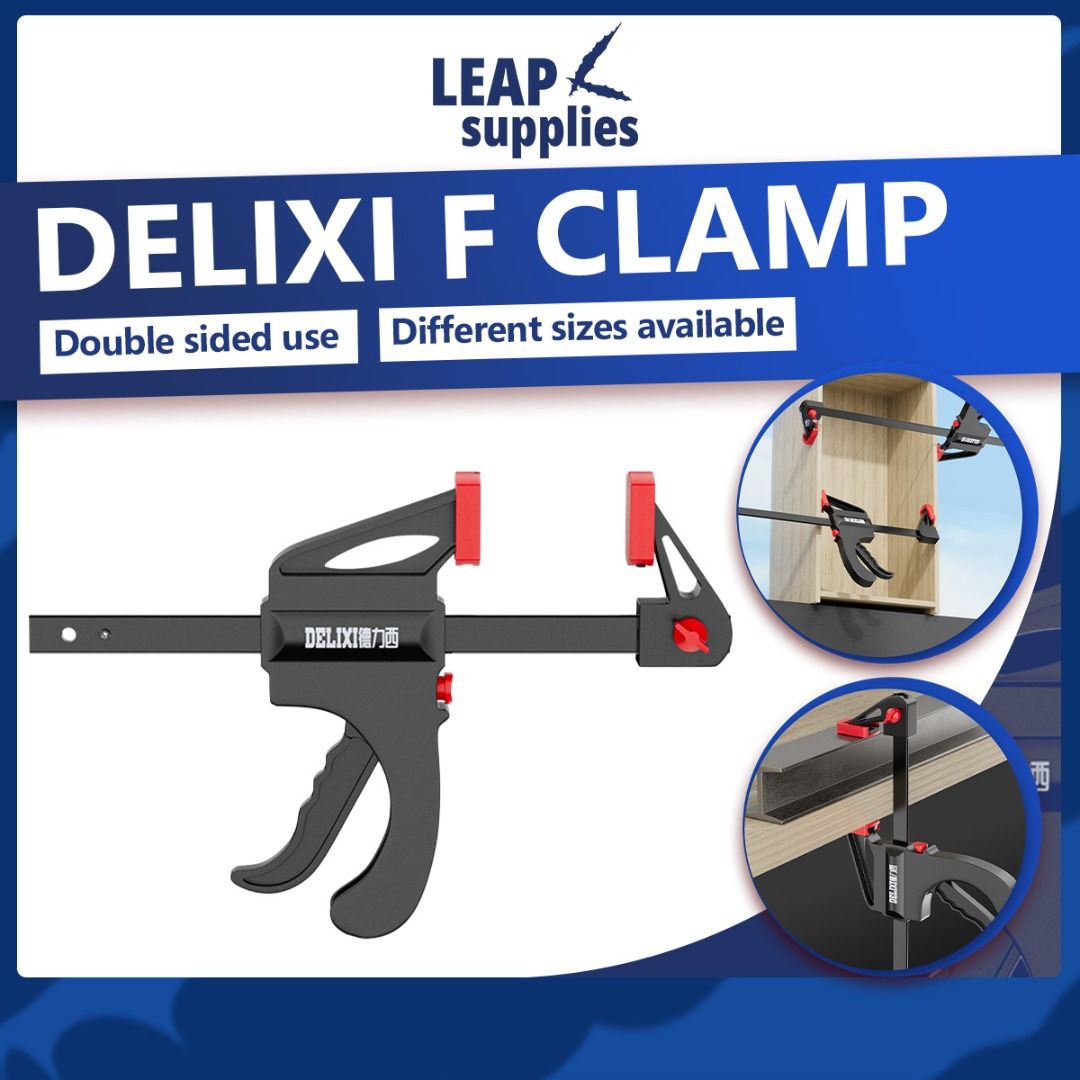 DELIXI Quick Release F Clamp, Furniture & Home Living, Home Improvement ...
