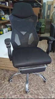 Ergonomic Mesh Office Chair Black C-Steel-Foot