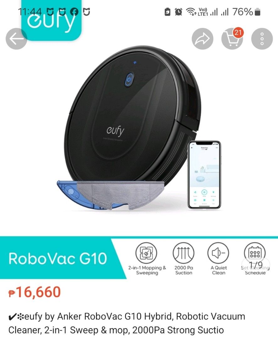 Eufy For RoboVac G10 Hybrid