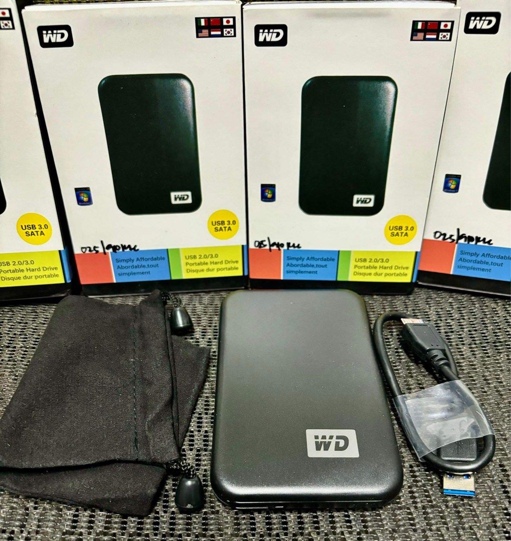 EXTERNAL SATA (Category: Hard Disks & Thumbdrives) located in Makati City. Submitted by marizacost86218 (Listing ID 1299663932, Image 3). Description: WD 3.0 2.5 INCH PORTABLE EXTERNAL SATA HDD SSD ENCLOSURE W/ USB 3.0 CABLE Support 2.5″ SATA I / II / III , HDD / SSD USB 3.0 to SATA III Interface Superspeed USB 3.0 data conector. (Backward compatible with USB 2.0) Support drives of height up to 9.5mm. Support UASP protocol, Hot Plug, Plug and Pla