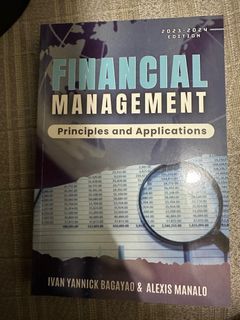 FINANCIAL MANAGEMENT BY BAGAYAO AND MANALO 23-24ED