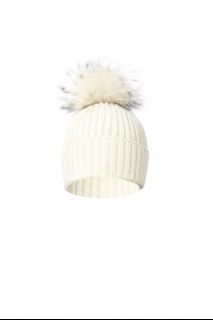 HQ Winter Faux Fur Pom Pom Knitted Beanie (with fur inner)