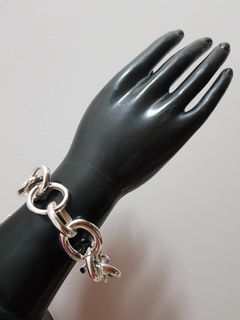 FROM ABROAD: Silver Chunky Chain Bracelet - A272 Bracelets Bangle Bangles