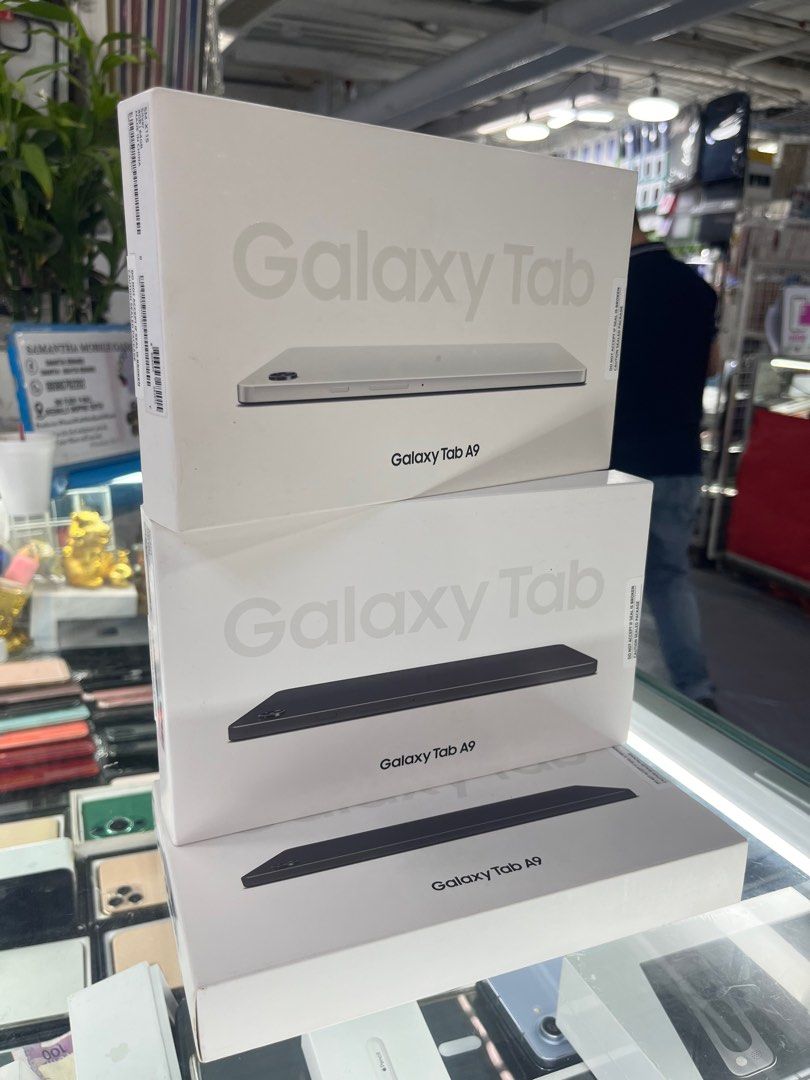 Galaxy Tab A9 64gb 4g ram Cellular (Category: Android) located in San Juan City. Submitted by AshleyandLynGeneralmerchandise (Listing ID 1299687842, Image 1). Description: We accept trade in Credit card / Home Credit Shipping Meet ups / Delivery Fb page: Ashley & Lyn.