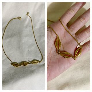 Gold Tone Choker Necklace