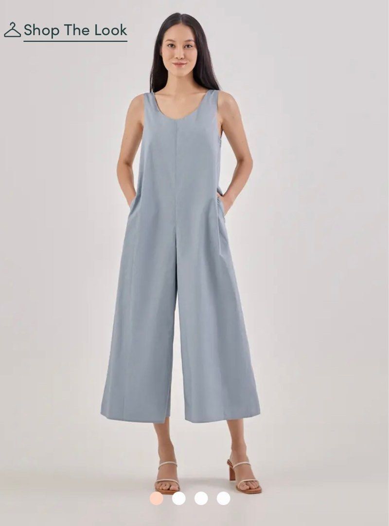 H&m blue jumpsuit hot sale